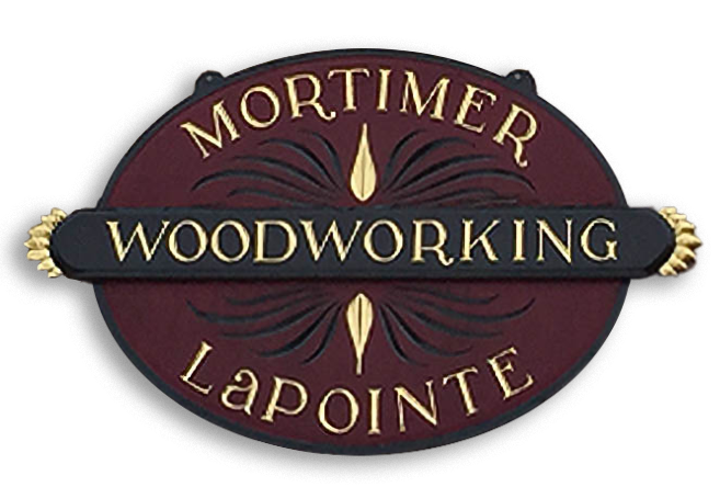 Mortimer Lapointe woodworking logo